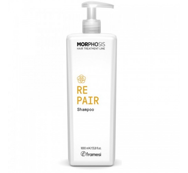 ВЪЗСТАНОВЯВАЩ ШАМПОАН ЗА СУХА И УВРЕДЕНА КОСА FRAMESI MORPHOSIS REPAIR SHAMPOO 1000ML